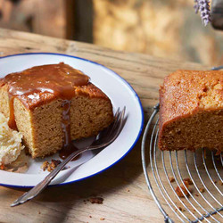 Gingerbread Cake With Salted Caramel And Clotted Cream