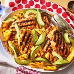 Spicy-sweet Grilled Chicken &amp; Pineapple With Avocado