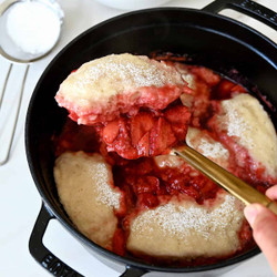 Stovetop Strawberry Dumplings