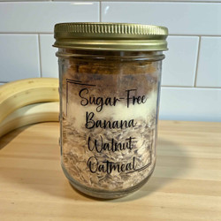 Sugar-free Banana Walnut Oatmeal