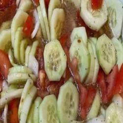 Cucumber Onion and Tomato Salad