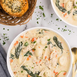 Slow Cooker Chicken Gnocchi Soup