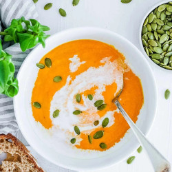 Ginger Banana Carrot Coconut Soup