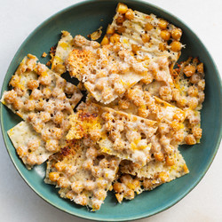 Lemon Parmesan Chickpea Crisps