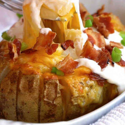 Bloomin' Twice Baked Potatoes