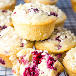 Healthy Raspberry Muffins