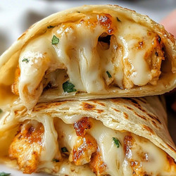 Low Carb Cheesy Garlic Chicken Wraps
