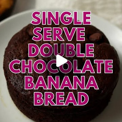 Single Serve Double Chocolate Banana Bread