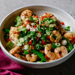 Honey Lime Prawn Stir-fry