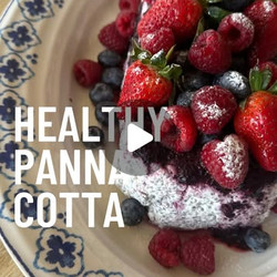 Healthy Berry Panna Cotta