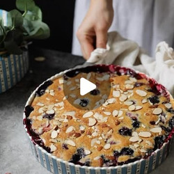 Berry Cobbler With Mascarpone Cream