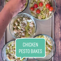 Chicken Pesto Bakes