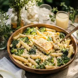Baked Ziti With Broccoli And Alfredo Sauce 🧀🥦🍝