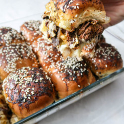 Sous Vide French Onion Short Rib Sliders