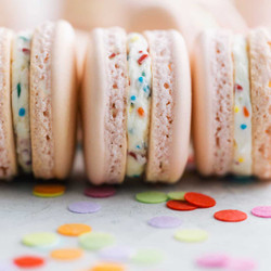 Birthday Cake Macarons