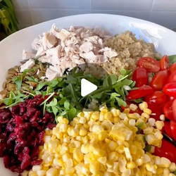 Summer Salad With Creamy Basil Dressing