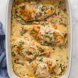 Baked Tuscan Chicken Breast