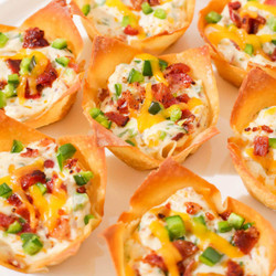 Jalapeno Popper Wonton Cups