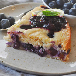 Cooked - One Bowl Vegan Lemon Blueberry Olive Oil Cake-image