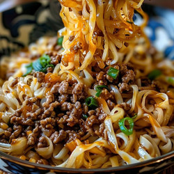 Quick Mongolian Beef Noodle Stir-fry