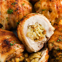 Stuffed Chicken Thighs