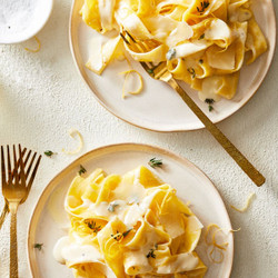 Creamy Lemon Pappardelle Pasta