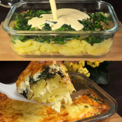 Spinach And Potato Casserole