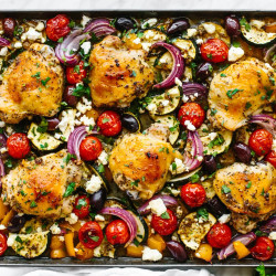 Greek Sheet Pan Chicken Dinner